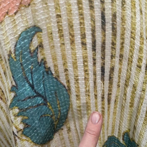 Free People Multicolor Textured Top One Size #262 - Picture 5 of 6